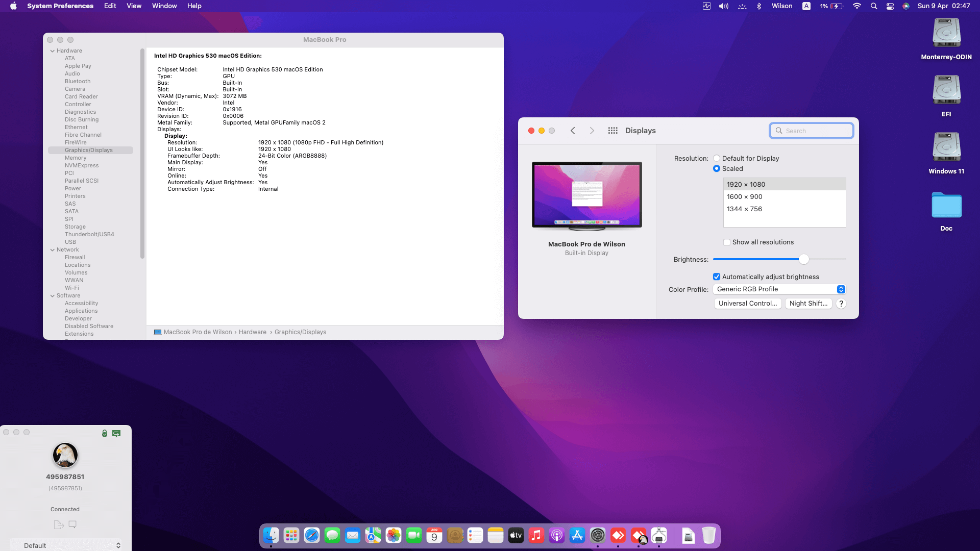 Asus ROG GL752VW DH71 [SkyLake   Intel HD 530 + I2C]   OpenCore 3